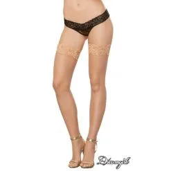 BAS EN FILET AVEC DENTELLE-NU