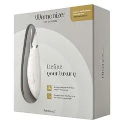 WOMANIZER - PREMIUM2 - BLANC/GRIS -Vibrateurs boutique 0041309 premium 2 gray