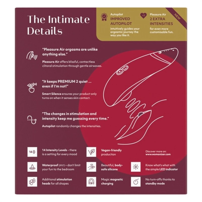 WOMANIZER - PREMIUM2 - BORDEAUX 6 WOMANIZER - PREMIUM2 - BORDEAUX â Image 4