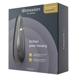 WOMANIZER - PREMIUM2 - NOIR -Vibrateurs boutique 0041357 premium 2 black