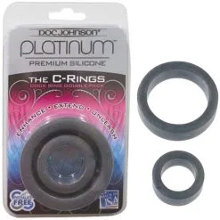 PLATINUM PRENIUM SILICONE - THE C-RINGS - CHARCOAL