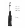 PAIN - LEATHER SUEDE BARBED WIRED FLOGGER