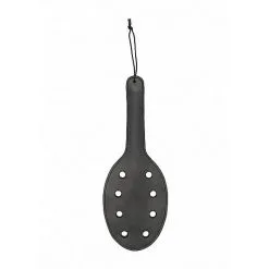PAIN - SADDLE LEATHER PADDLE WITH 8 HOLES