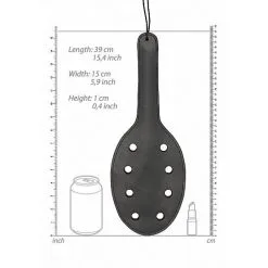 PAIN - SADDLE LEATHER PADDLE WITH 8 HOLES 9 PAIN - SADDLE LEATHER PADDLE WITH 8 HOLES -Vibrateurs boutique 020 3
