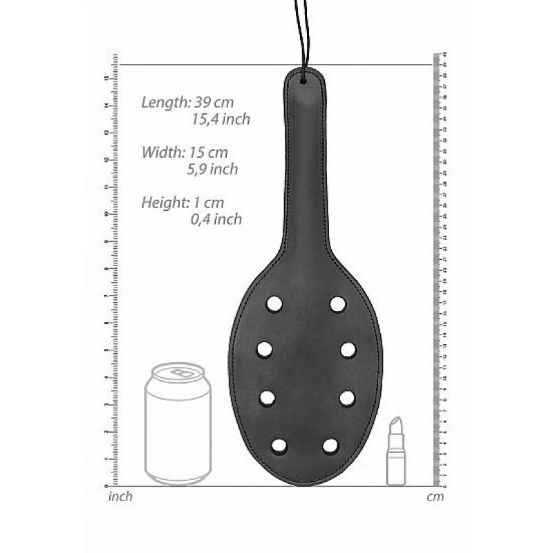 PAIN - SADDLE LEATHER PADDLE WITH 8 HOLES 6 PAIN - SADDLE LEATHER PADDLE WITH 8 HOLES – Image 4