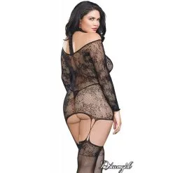 ROBE-JARRETELLE EN DENTELLE