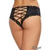 DREAMGIRL - CULOTTE EN MICROFIBRE - NOIR -Vibrateurs boutique 1434 black back crop 2