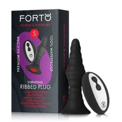 FORTO - VIBRATING RIBBED PLUG - SMALL