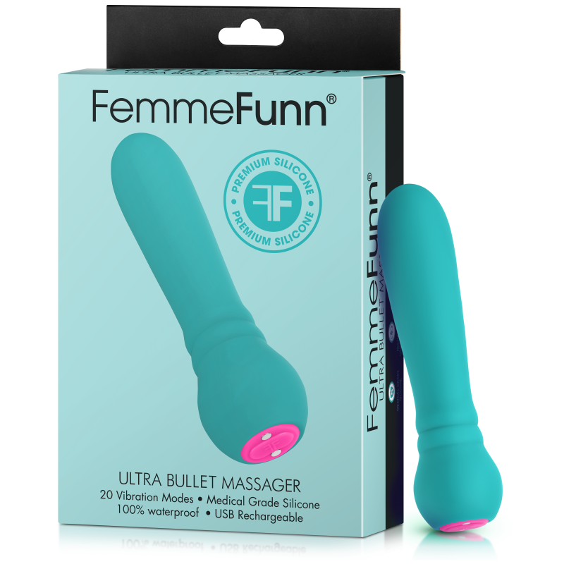 FEMMEFUNN-ULTRA BULLET MASSAGER-TURQUOISE 6 FEMMEFUNN-ULTRA BULLET MASSAGER-TURQUOISE – Image 4