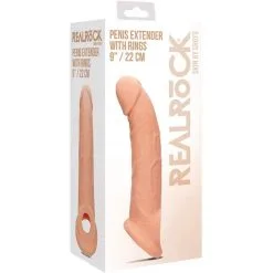 REALROCK - PENIS EXTENDER RINGS 22 CM FLESH -Vibrateurs boutique 22cm