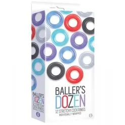 BALLER'S DOZEN - ENSEMBLE D'ANNEAUX PÉNIENS 12 PIÈCES