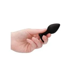 OUCH! DIAMOND HEART BUTT PLUG - REGULIER - NOIR