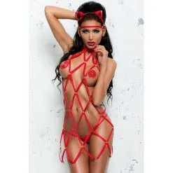 ME SEDUCE - ROBE ANITA - ROUGE