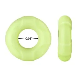 FORTO - ANNEAU D'ÉRECTION EN SILICONE F33 - LARGE - VERT FLUORESCENT