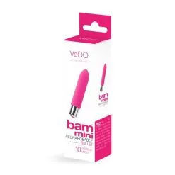 VEDO - BAM MINI - ROSE -Vibrateurs boutique bammini pink packaging 1 2