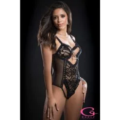 TEDDY AVEC OUVERTURE AUX FESSES - NOIR 5 TEDDY AVEC OUVERTURE AUX FESSES - NOIR -Vibrateurs boutique bl2085 black 51149 edit crop