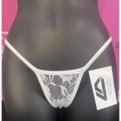 LOUISE-ANDRÉE DESIGNER - STRING -Vibrateurs boutique blanc dentelle