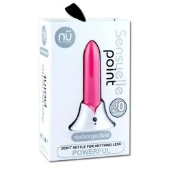 SENSUELLE POINT RECHARGEABLE ROSE 15 SENSUELLE POINT RECHARGEABLE ROSE -Vibrateurs boutique bt w34pk 2