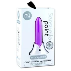 SENSUELLE POINT RECHARGEABLE MAUVE -Vibrateurs boutique bt w34pu 2