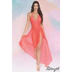 DREAMGIRL - ENSEMBLE TEDDY & JUPE 16 DREAMGIRL - ENSEMBLE TEDDY & JUPE -Vibrateurs boutique corail