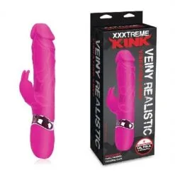 XXXTREME KINK - VEINY REALISTIC 7 XXXTREME KINK - VEINY REALISTIC -Vibrateurs boutique cousins group xxxtreme kink veiny realistic rabbit vibnrator pink xxxt 008 884472024463 multiview