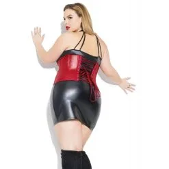 DARQUE - CORSET SIMPLE - MERLOT -Vibrateurs boutique d9352x merlot bv