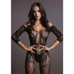 LE DÉSIR - LACE SLEEVED BODYSTOCKING 6 LE DÉSIR - LACE SLEEVED BODYSTOCKING -Vibrateurs boutique des0033