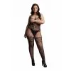 LE DÉSIR - LACE AND FISHNET BODYSTOCKING - PLUS SIZE -Vibrateurs boutique des011blkosx