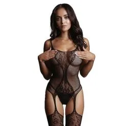 LE DÉSIR - FISHNET AND LACE BODYSTOCKING -Vibrateurs boutique des022