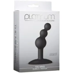 PLATINUM SILICONE BUBBLE BLACK -Vibrateurs boutique dj0103 46 bx 2