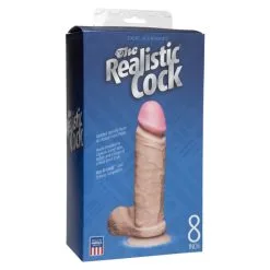 THE REALISTIC COCK 8" FLESH 10 THE REALISTIC COCK 8" FLESH -Vibrateurs boutique dj0271 02 bx 2