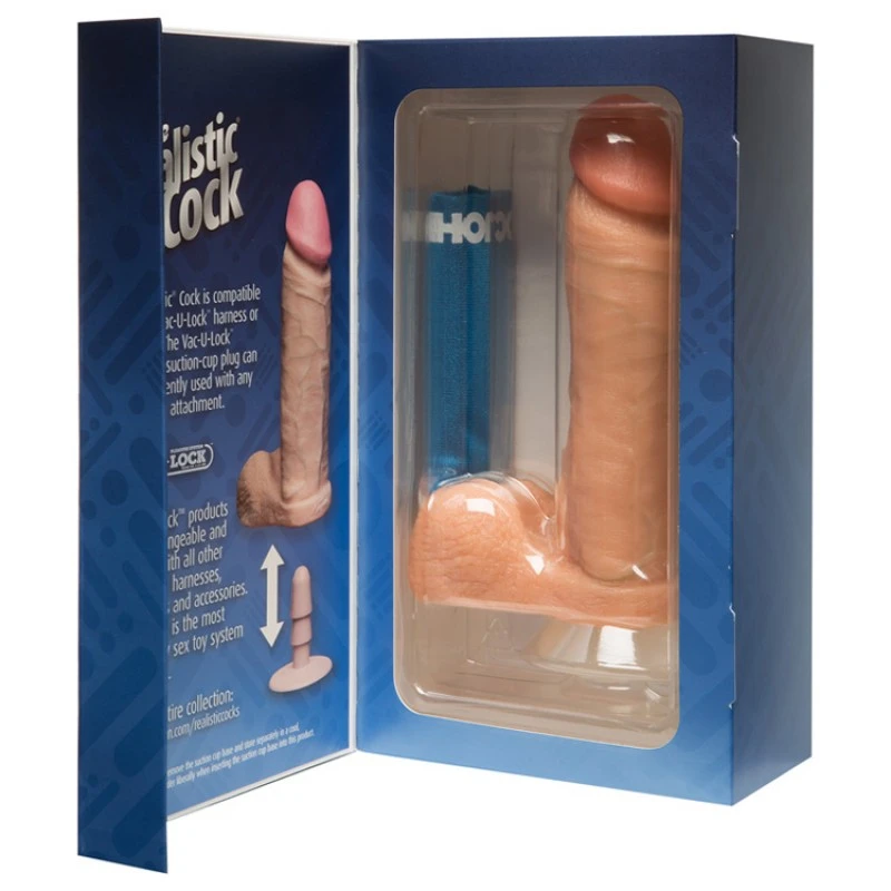 THE REALISTIC COCK 8" FLESH 3 THE REALISTIC COCK 8" FLESH