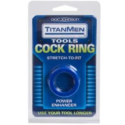 TITANMEN TOOLS COCK RING BLEU -Vibrateurs boutique dj3503 02 cd 02