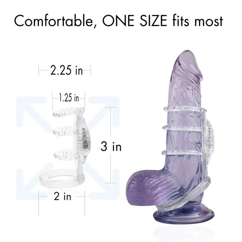Vibrating - Vibrating Cock Cage - Clear 5 Vibrating - Vibrating Cock Cage - Clear – Image 3