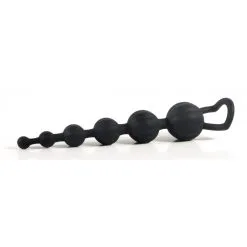 SILICONE BUTT BEADS NOIR
