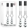 A&E EVE S NAUGHTY NIPPLE CLIPS ARGENT NOIR -Vibrateurs boutique ev007755 5