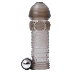VIBRATING PENIS SLEEVE KIT CLEAR SMOKE -Vibrateurs boutique ev008158 4
