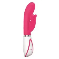 SILICONE RECHARGEABLE DISCO BUNNY ROSE -Vibrateurs boutique ev009384 3