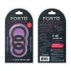 FORTO - ANNEAU D'ERECTION - F61 - 3 PIÈCES C-RINGS - NOIR -Vibrateurs boutique f 61