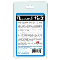 DIAMOND BUTT ALUMINIUM 83MM X 30MM BLEU