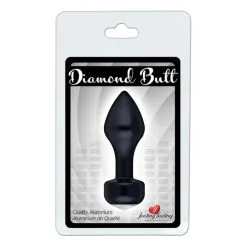 DIAMOND BUTT PLUG ALUMINIUM 83MM X 30MM NOIR 13 DIAMOND BUTT PLUG ALUMINIUM 83MM X 30MM NOIR -Vibrateurs boutique fb1005 2