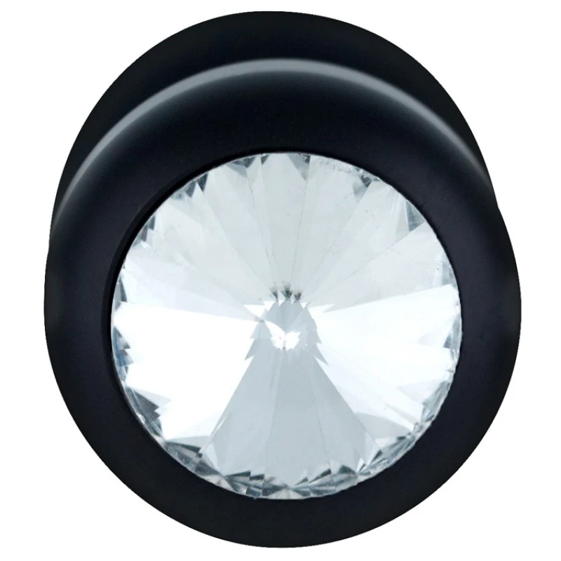 DIAMOND BUTT PLUG ALUMINIUM 83MM X 30MM NOIR 6 DIAMOND BUTT PLUG ALUMINIUM 83MM X 30MM NOIR – Image 4