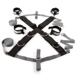 FSOG - KEEP STILL OVER THE BED CROSS RESTRAINT - ARGENT -Vibrateurs boutique fs57757 4