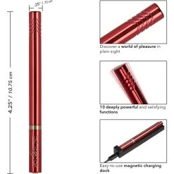 HIDDEN PLEASURE - ROUGE -Vibrateurs boutique hidden red 2