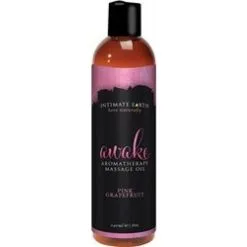 INTIMATE EARTH - HUILE À MASSAGE AWAKE - 8OZ