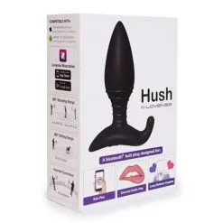LOVENSE - HUSH 1.5'' BUTT PLUG -Vibrateurs boutique lovense hush 1 5 bluetooth vibrating butt plug black ls810686 hush 1.5 in hush box left s25095553793
