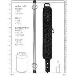 OUCH! LUXURY SPREADER BAR SHOT - NOIR -Vibrateurs boutique luxury spreader bar 4