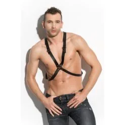 ME SEDUCE - HARNAIS HOMME 04 - NOIR