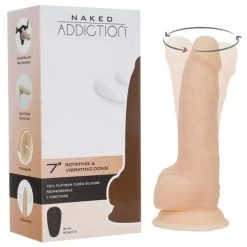 NAKED ADDICTION - 7'' ROTATING & VIBRATION DILDO WITH REMOTE CONTROL - VANILLE 9 NAKED ADDICTION - 7'' ROTATING & VIBRATION DILDO WITH REMOTE CONTROL - VANILLE -Vibrateurs boutique naked addiction 7 rotating vibrating dildo with remote control 88325 box with dildo19101823773
