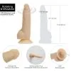 NAKED ADDICTION - 7'' ROTATING & VIBRATION DILDO WITH REMOTE CONTROL - VANILLE -Vibrateurs boutique naked addiction 7 rotating vibrating dildo with remote control 88325 naked addiction vanilla thruster feature125105919322